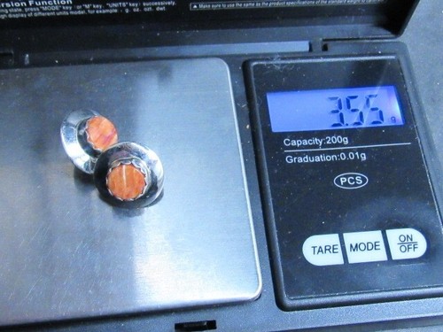 Indianer Stachel Auster Ohrringe Sterling - Bild 4 von 9