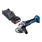 Bosch GWS 18V-10 Professional Winkelschleifer 18 V 125 mm + 1x Akku 5 Ah + Lader