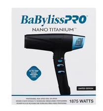 BaBylissPRO NanoTitanium Professional High-Speed Dual Ion Dryer 1875wt BNTMB9100