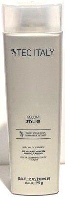 Tec Italy Gellini STYLING  High Hold HAIR  Gel 10.14 oz WHEAT /SUNFLOWER EXTRACT