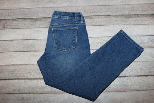 Old Navy Girls Size 10 Skinny Blue Capri Jeans Adjustable Waist Medium Wash - Picture 12 of 12