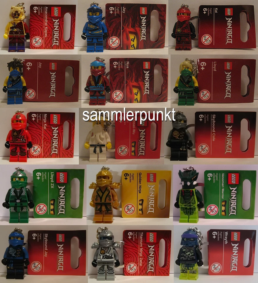 1 LEGO® NINJAGO SCHLÜSSELANHÄNGER Ihrer Wahl