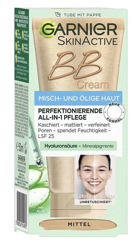 ✅ Garnier BB Cream Der Klassiker All-IN-1 Perfektionierende Pflege LSF 25 50ml ✅