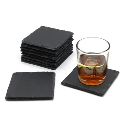 Slate Coasters Set Square Bulk Personalised Craft Design Mat Gift Shop Wholesale - Image 1 of 4