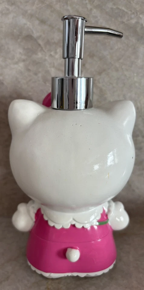 New Hello Kitty In Pink Dress Lotion/Soap Dispenser w/ Silver Pump NWT - Image 2 of 2