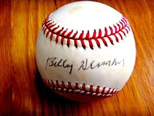 BILLY HERMAN 1980's Show Signed NL Baseball -Lifetime Guaranteed Authentic