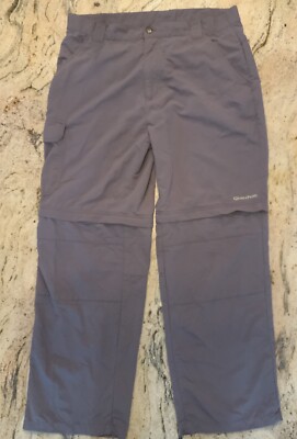 Quechua Convertible Pants Shorts Men's 34 Hiking Decathlon Creation Taupe Gray