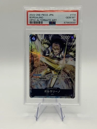 PSA 10 JP Borsalino Alt Art Super Rare - Paramount War OP02-114 SR One Piece TCG