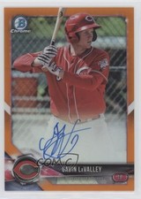 2018 Bowman Chrome Prospect Orange Refractor 4/25 Gavin LaValley Auto ib1