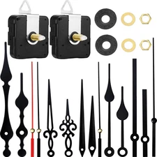 2Pcs Diy Tool Quartz Wall Clock Movement Mechanism W/Clock Hands Replacement Kit