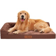 Orthopedic Memory Foam Dog Bed for Large Dogs 41x27x6 Nonslip Washable Cover