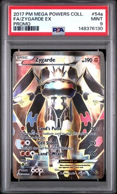 2017 POKEMON MEGA POWERS COLLECTION PROMO #54A FULL ART/ZYGARDE EX