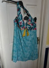 Joe Browns Women's All In One Swim Dress Swimming Costume Halter-neck Size 26