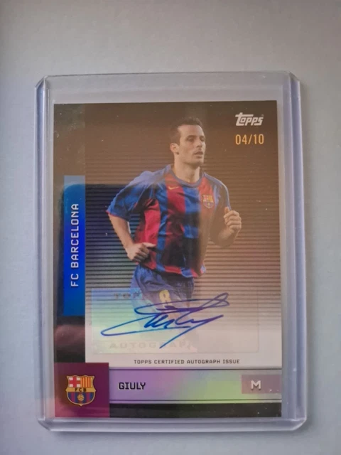Topps Barcelona Team Set 2025/26 - Ludovic Giuly Auto /10 Legend