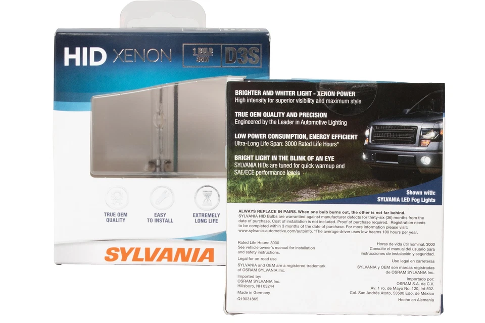 Sylvania Hid Xenon Headlight D3S Fit 2007-2021 Audi Ford Jaguar Maserati D3S.PB1 - Image 2 of 4