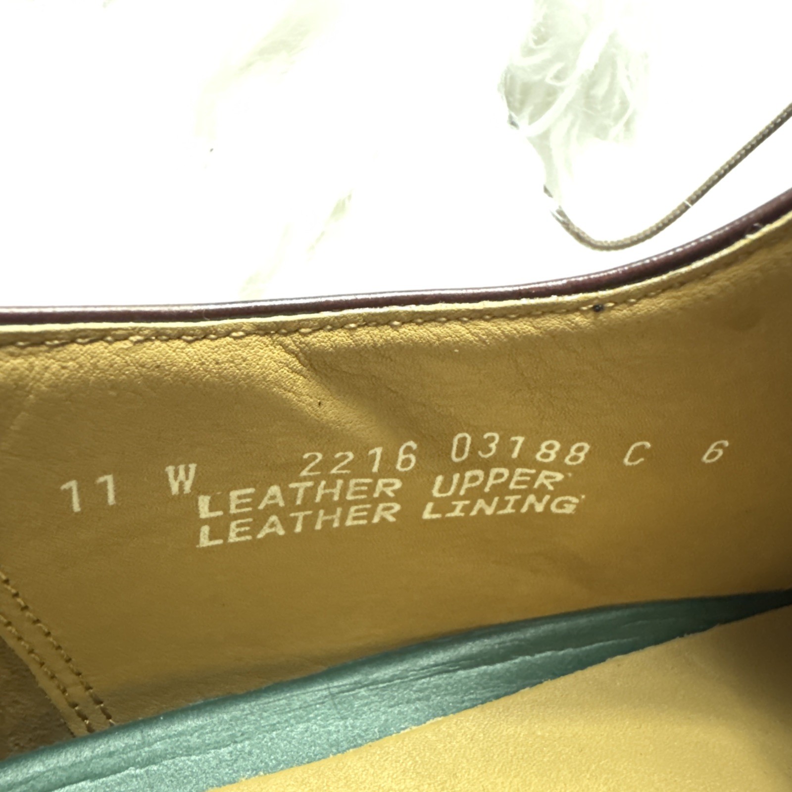 HANOVER Dress Shoes Cap Toe Oxblood Burgundy Leather Mens Sz 11 Wide New