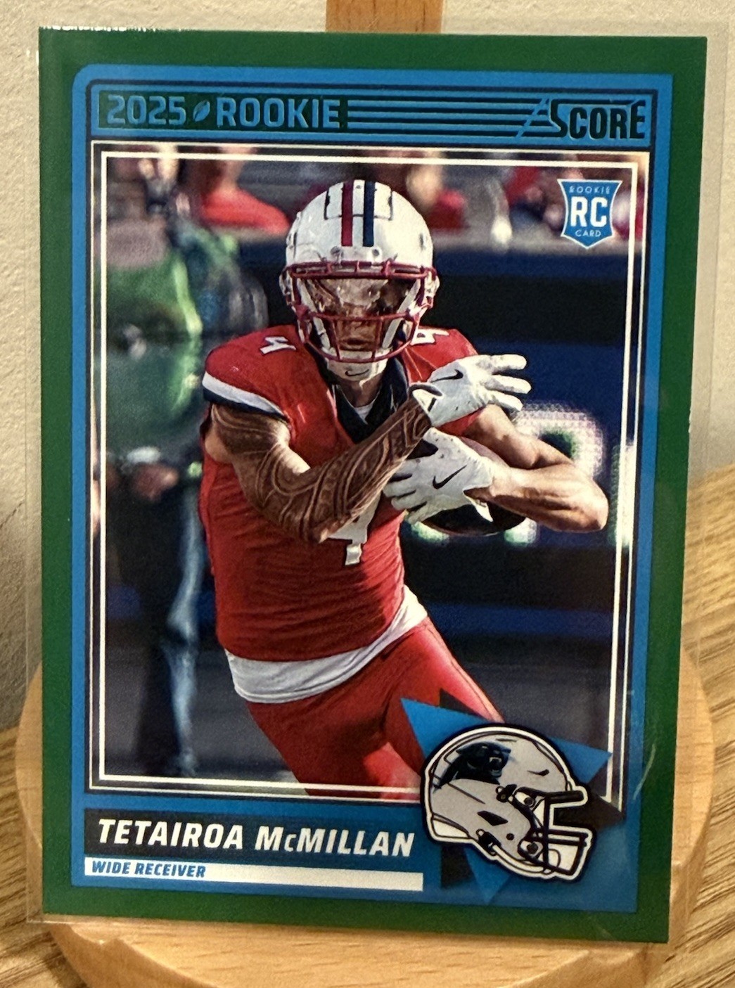 2025 Score - Rookies Tetairoa McMillan #17 Green (RC)