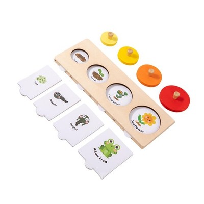 Puzzle Spielzeug Lebenszyklus Montessori Spielzeug Cartoon Pädagogisch Lernen Holz