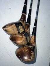 MacGregor Jack Nicklaus Golden Bear R Persimmon Wood Set 1-3-4 Steel Shaft Ping