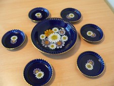 Bareuther Waldsassen echt Kobalt Konfektset 7tlg.