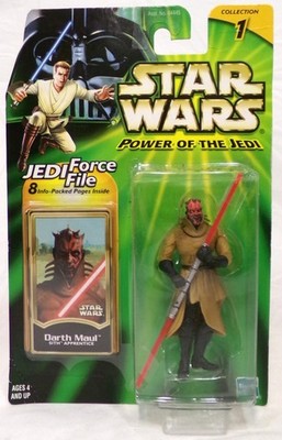 2000 Hasbro Star Wars Power of the Jedi Darth Maul Sith Apprentice 3.75'' Figure