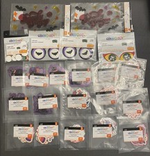 22 LOT CREATOLOGY VINYL STICKERS HALLOWEEN CRAFTS CATS WITCH EYES GEL CLINGS