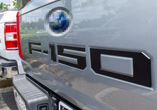 3D Raised Matte Black Tailgate Inserts Letters Emblems fit for F-150 2018-2020