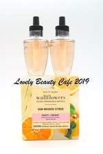 BATH  BODY WORKS / SUN-WASHED CITRUS / WALLFLOWER FRAGRANCE REFILL / 2 PACK SET