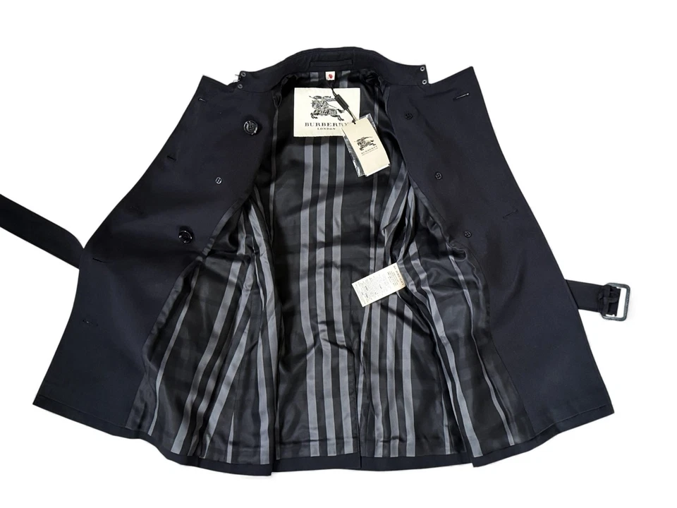 Burberry Women's Mottram Black Trench Coat - Size UK 2(XXS) - Image 3 of 4