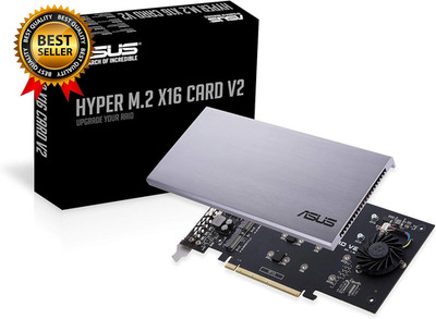 Hyper M.2 X16 Pcie 3.0 X4 Expansion Card V2 Supports 4 Nvme M.2 (2242/2260/2280/