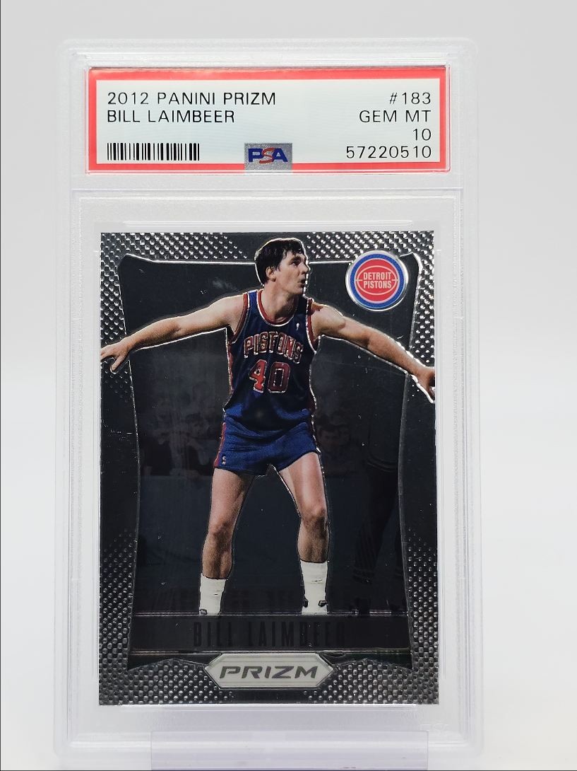 BILL LAIMBEER 2012-13 PANINI PRIZM BASKETBALL PISTONS PSA 10 Q0004