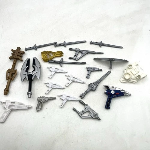 Vintage Power Rangers Weapons Parts Lot Flip Head Blasters & More