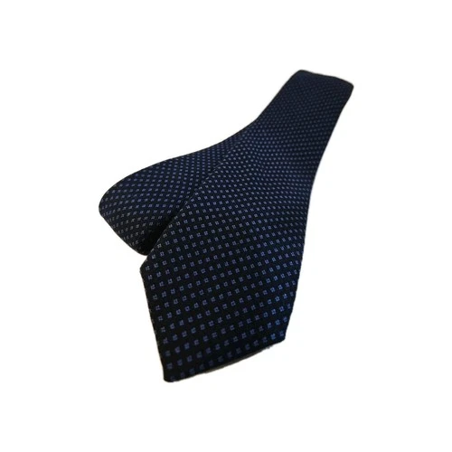 Elzama Stule Of The New Era Navy Blue Men's Neck Tie Light Blue Diamond + Clip - product listing photo