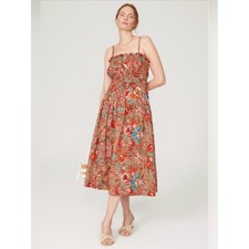 ULLA JOHNSON Lisbet Dress Midi Size 16
