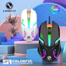 Sports LED Luminous Backlit Wired Mouse USB Wired for Desktop Laptop USA