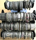 195+ HUGE Vintage Costume to Fashion Jewelry lot Bracelet Bangle ALL SILVER TONE