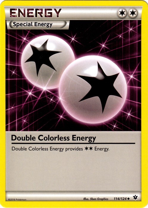 Double Colorless Energy 114/124 Uncommon Fates Collide Pokemon Lightly Played