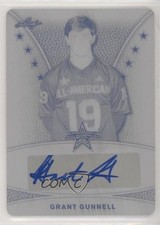 2019 Leaf Metal US Army All-American Bowl Tour 1/1 Grant Gunnell Auto 2u6