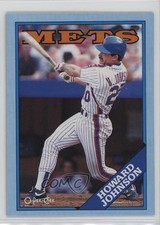 1988 O-Pee-Chee Box Bottoms Blank Back Howard Johnson #K 5hy