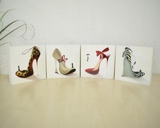 schönes Inna Panasenko Bilder Set 4 tlg. zum Stellen oder Hängen High Heel Motiv
