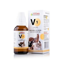 Bakson Veterinary V1 Influenza Fever Drops 30 ml acute or chronic Pyrexia.