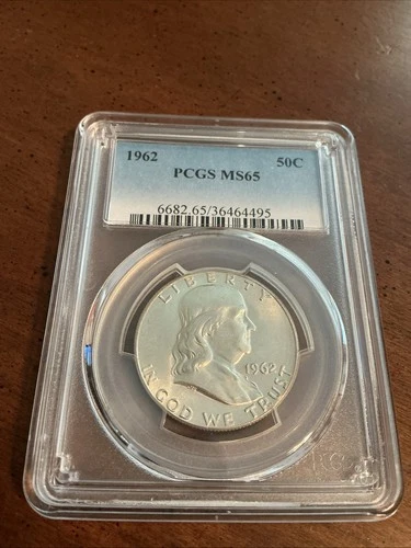 1962 50c Franklin Half PCGS MS65