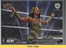 2025 Upper Deck AEW Match Dated Moments SE Grand Slam Mercedes Mone #8 READ 03jp