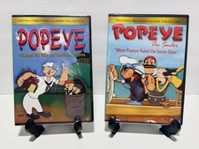 Set of 2 Popeye The Sailor Classic Collection Restored DVDs NEW SEALED