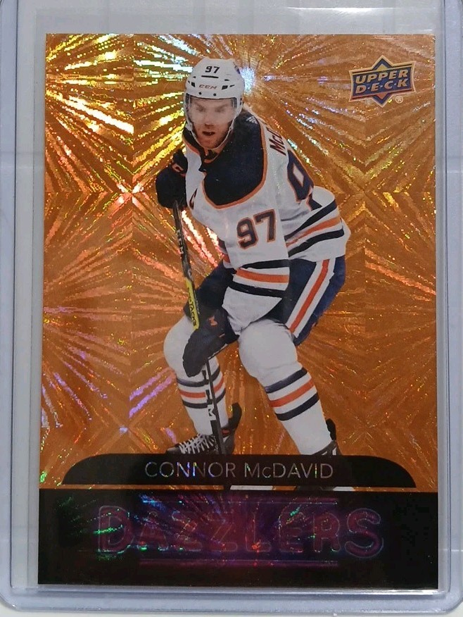 2020-21 Upper Deck Connor McDavid #DZ-18 - Dazzlers Orange SP