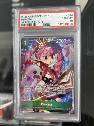 PSA 10 Perona (Alternate Art) OP12-034 Legacy of the Master Foil English