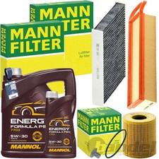 MANN INSPEKTIONSPAKET+MANNOL 5W30 ÖL passend für CITROËN C3 PEUGEOT 308 95-120PS