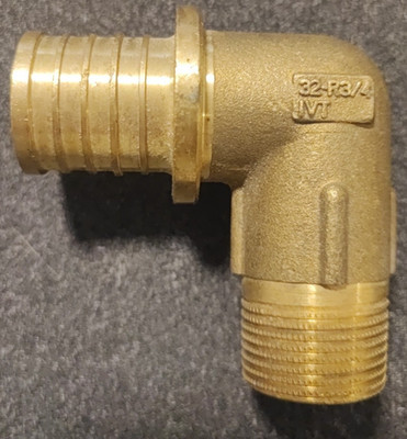 IVT Würth Fitting Bogen 90 Grad 32 x 3/4 Zoll AG Außengewinde, Neu, Prineto
