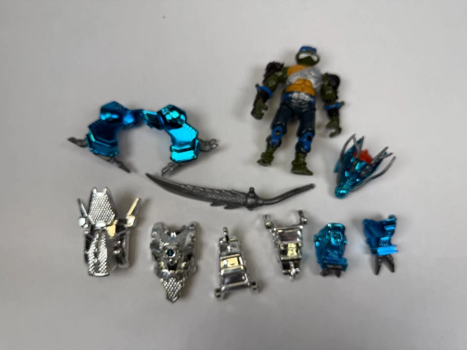 Figura Leonardo TMNT Tortugas Ninja Mutantes de Metal Casi Completa 1995 Leo Años 90 Foto 3 de 3