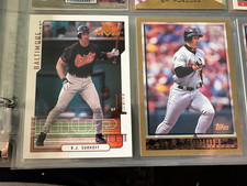 B.J. Surhoff 2 card lot 1998 Topps #86 2000 Upper Deck MVP #125 Orioles